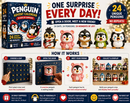 Penguin Advent Calendar Collectible Surprise Set