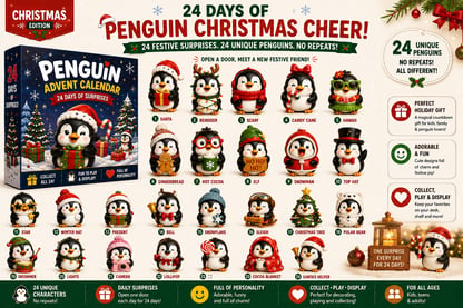 Penguin Advent Calendar Collectible Surprise Set