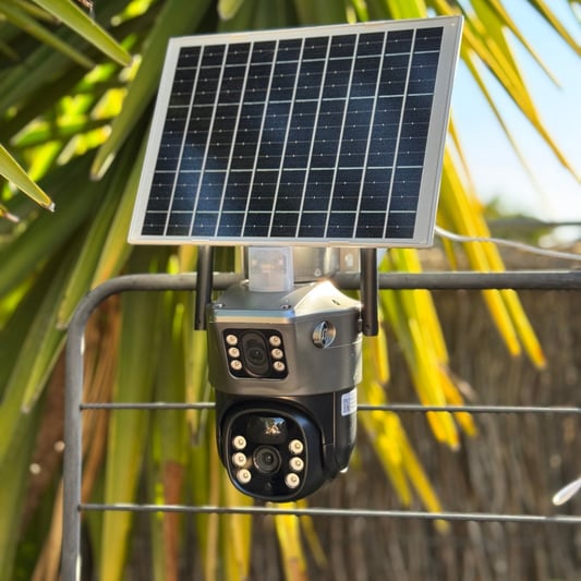 The Guardian solar security camera — main product view