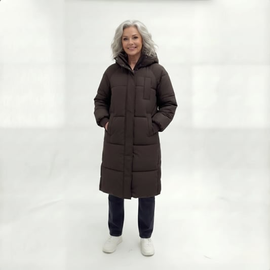 Beatrice | Women's Quilted Hooded Long Puffer Jacket