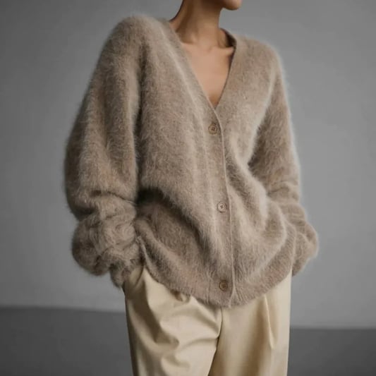 Ava | Women's Oversized Fuzzy Cardigan