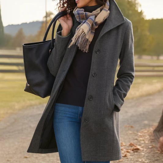 Esme | Women's Classic Button Winter Coat