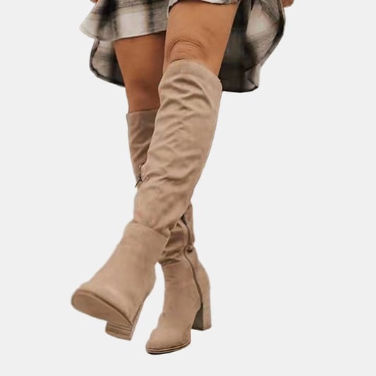 Isabella | Women's Stretchy Suede Over the Knee Boots