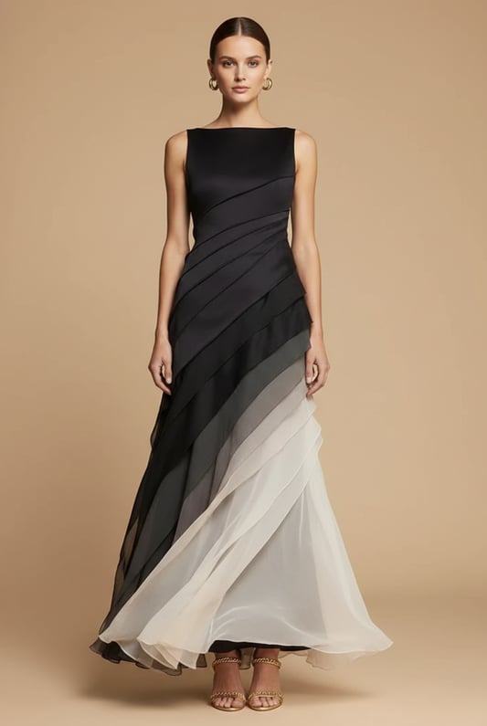 Jane | Women's Tiered Evening Maxi Formal Dress