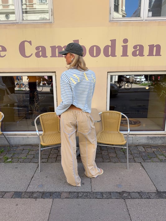 Sandra | Women's Striped Low Rise Wide Leg Pants