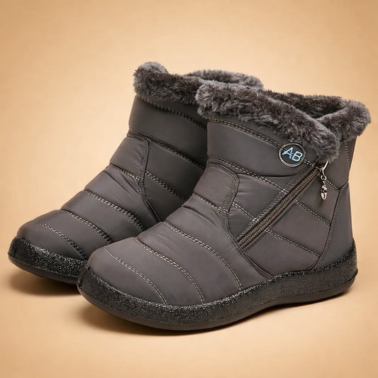 Caroline | Women's Quilted Fur-Lined Snow Boots