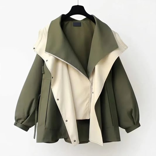 Christine | Women's Oversized Short Trench Coat with Hood