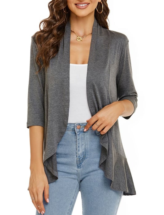 Sharon | Women's Lightweight Draped Cardigan