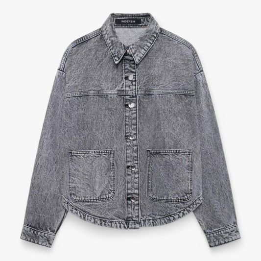 Sarah | Women's Classic Button-Front Denim Jacket