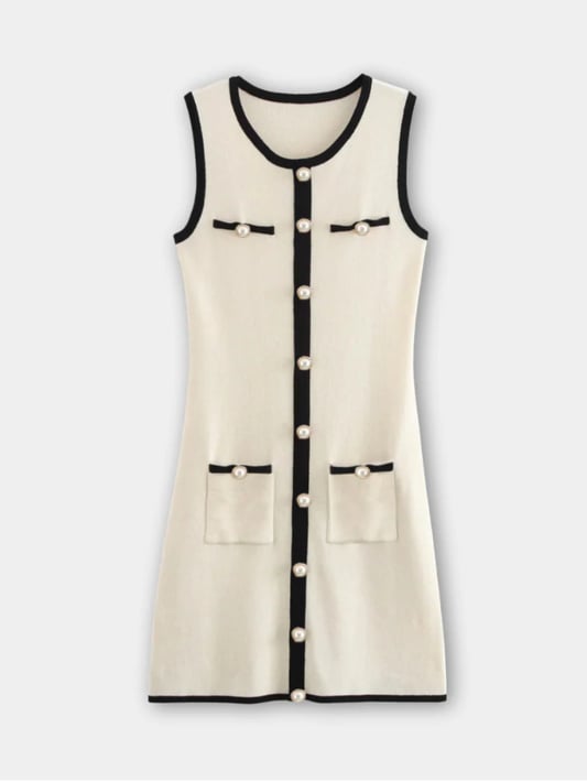 Tilly | Women's Sleeveless Bodycon Mini Sweater Dress
