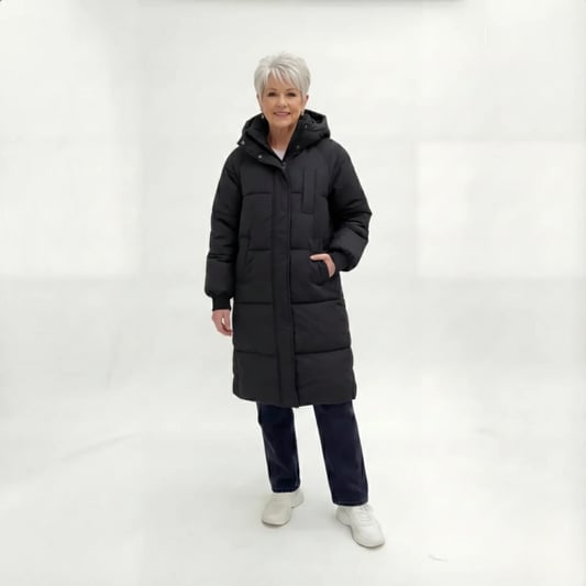 Beatrice | Women's Quilted Hooded Long Puffer Jacket