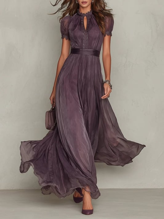 Patricia | Women's Pleated Semi Formal Maxi Dress