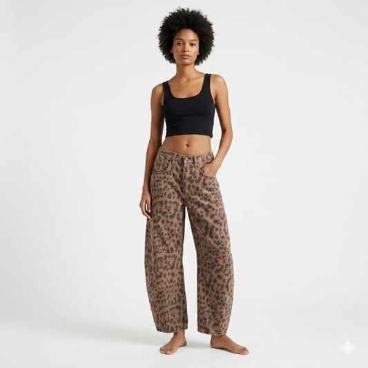 Abigail | Women's High Waisted Barrel Jeans