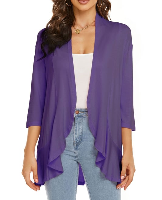 Sharon | Women's Lightweight Draped Cardigan