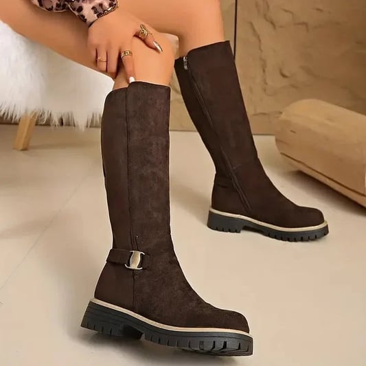 Georgia | Women's Lug-Sole Knee High Boots