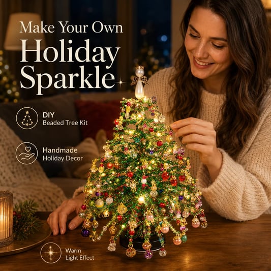 Beaded Christmas Tree DIY Craft Kit