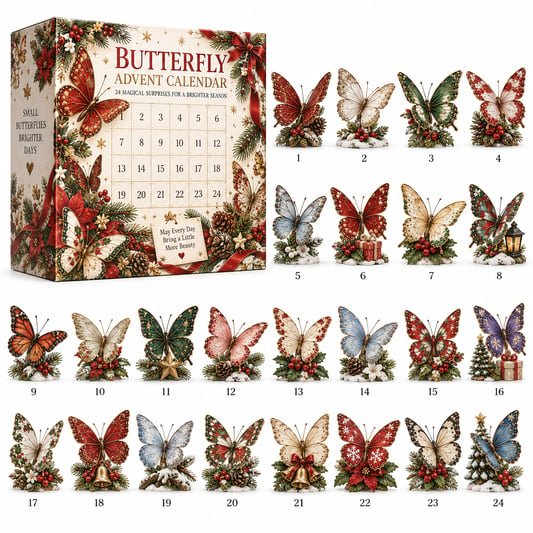Butterfly Advent Calendar with 24 Magical Surprises
