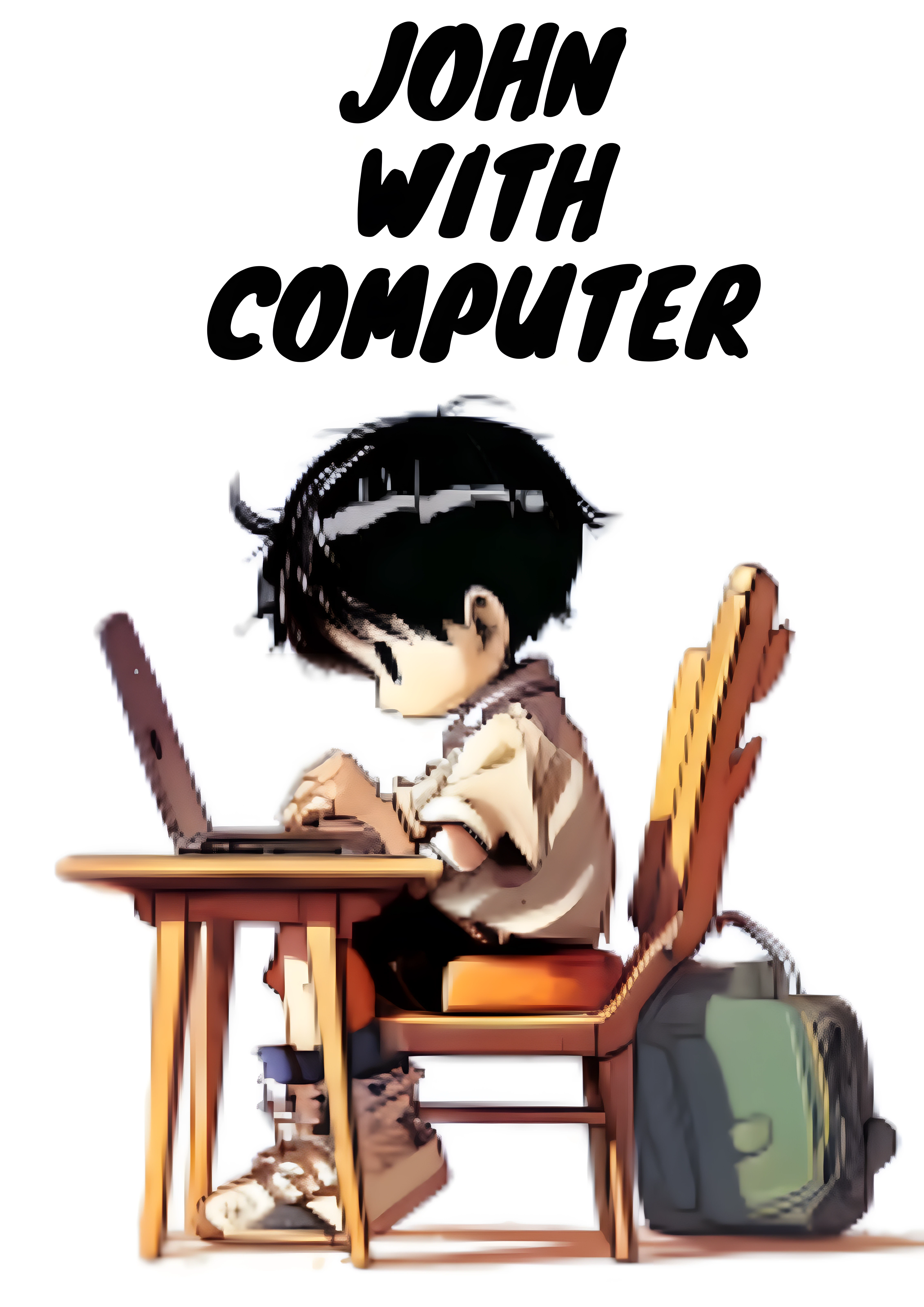 John with computer