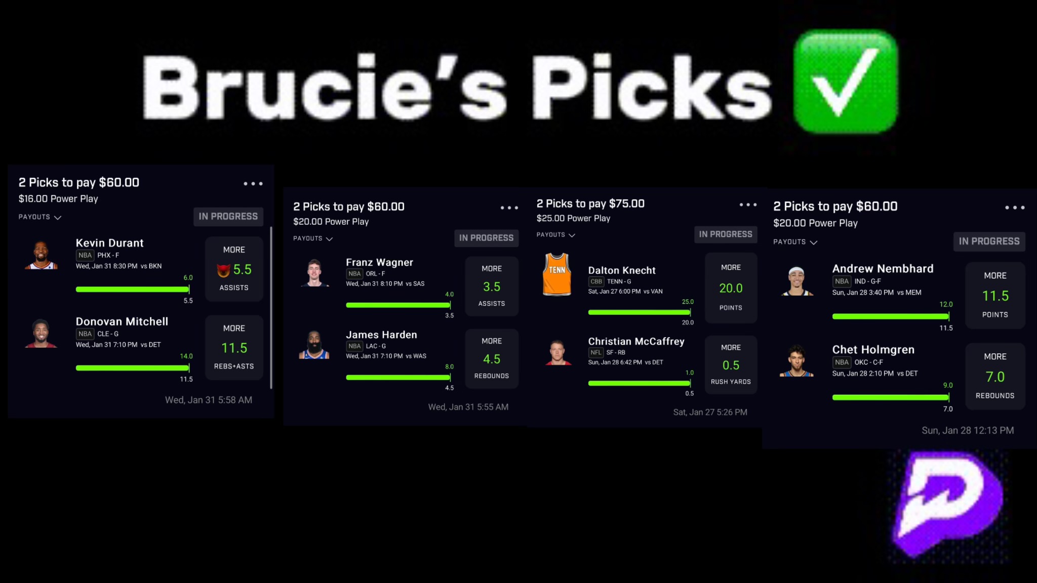 Brucie's Picks