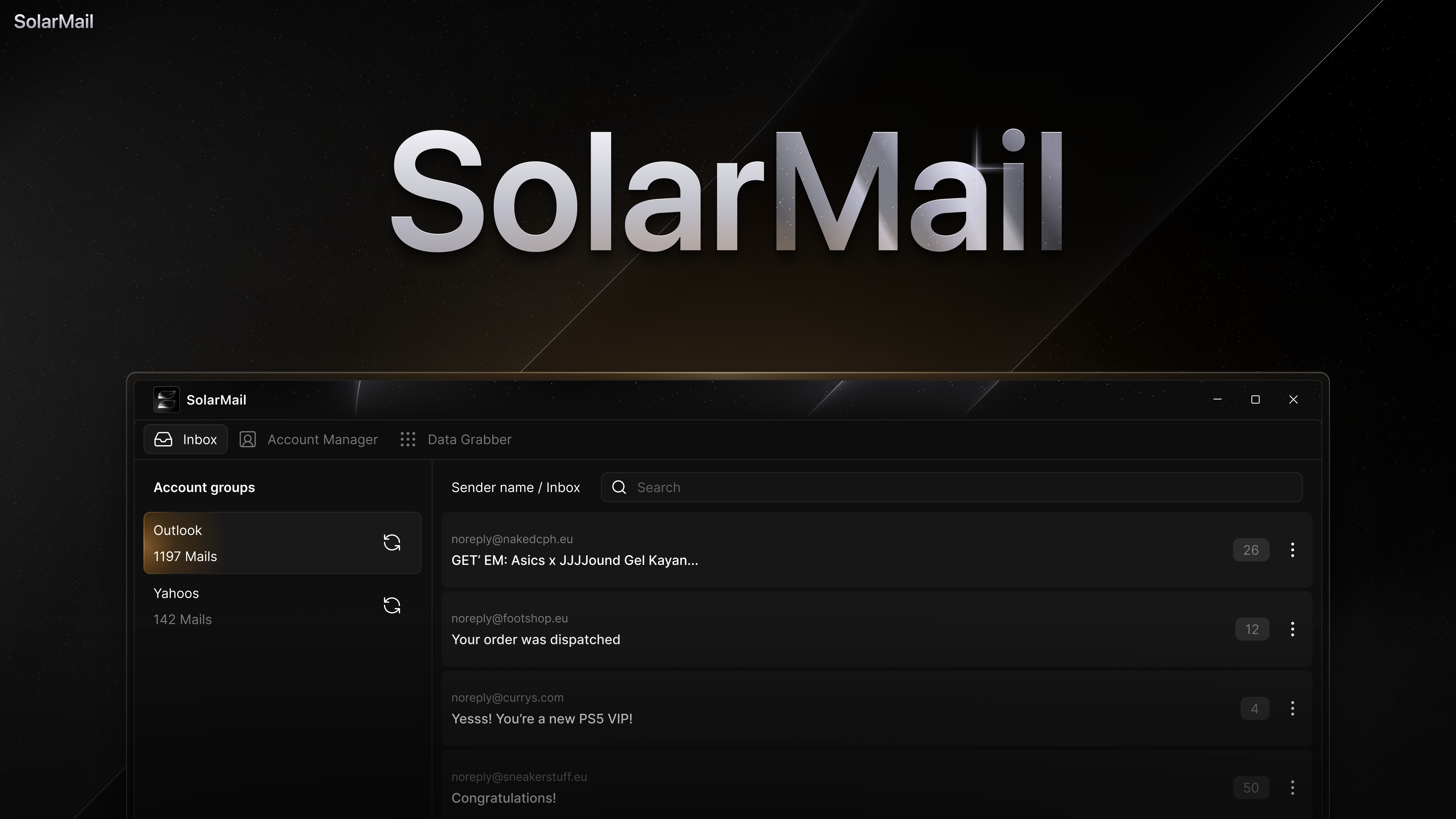 SolarMail Inbox