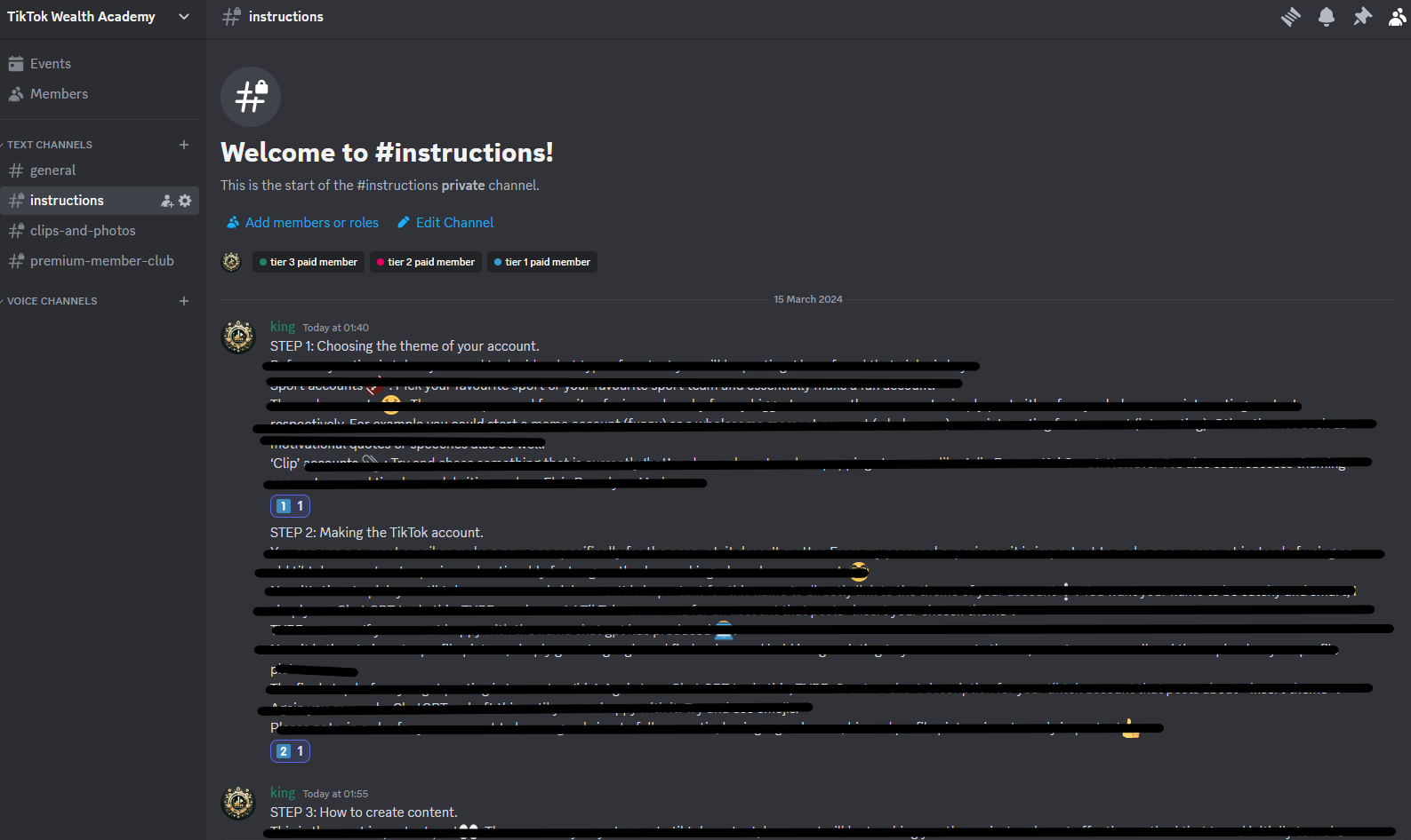 Instruction access