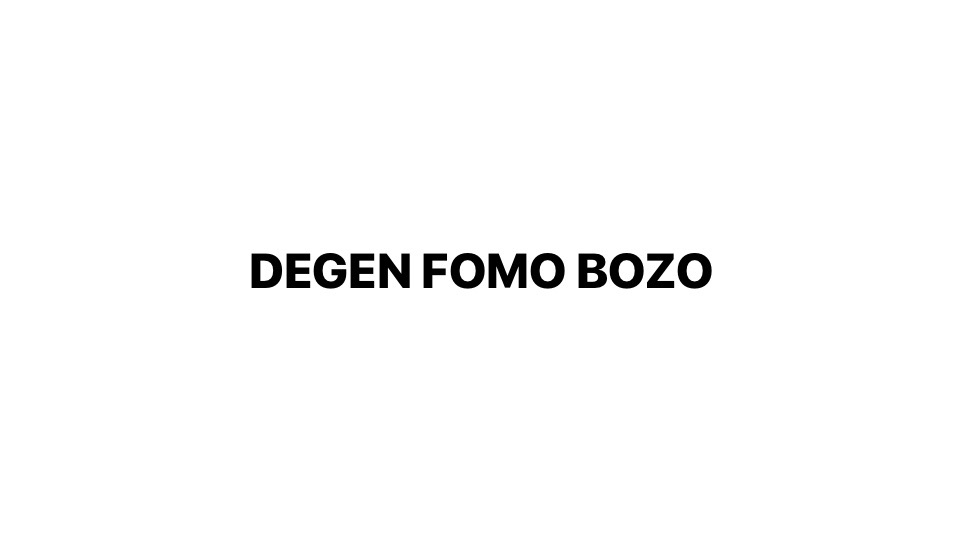 DEGEN FOMO BOZO Consultation