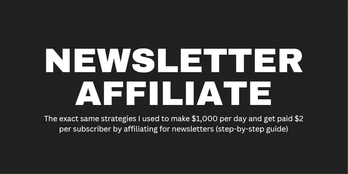 Newsletter Affiliates Basic