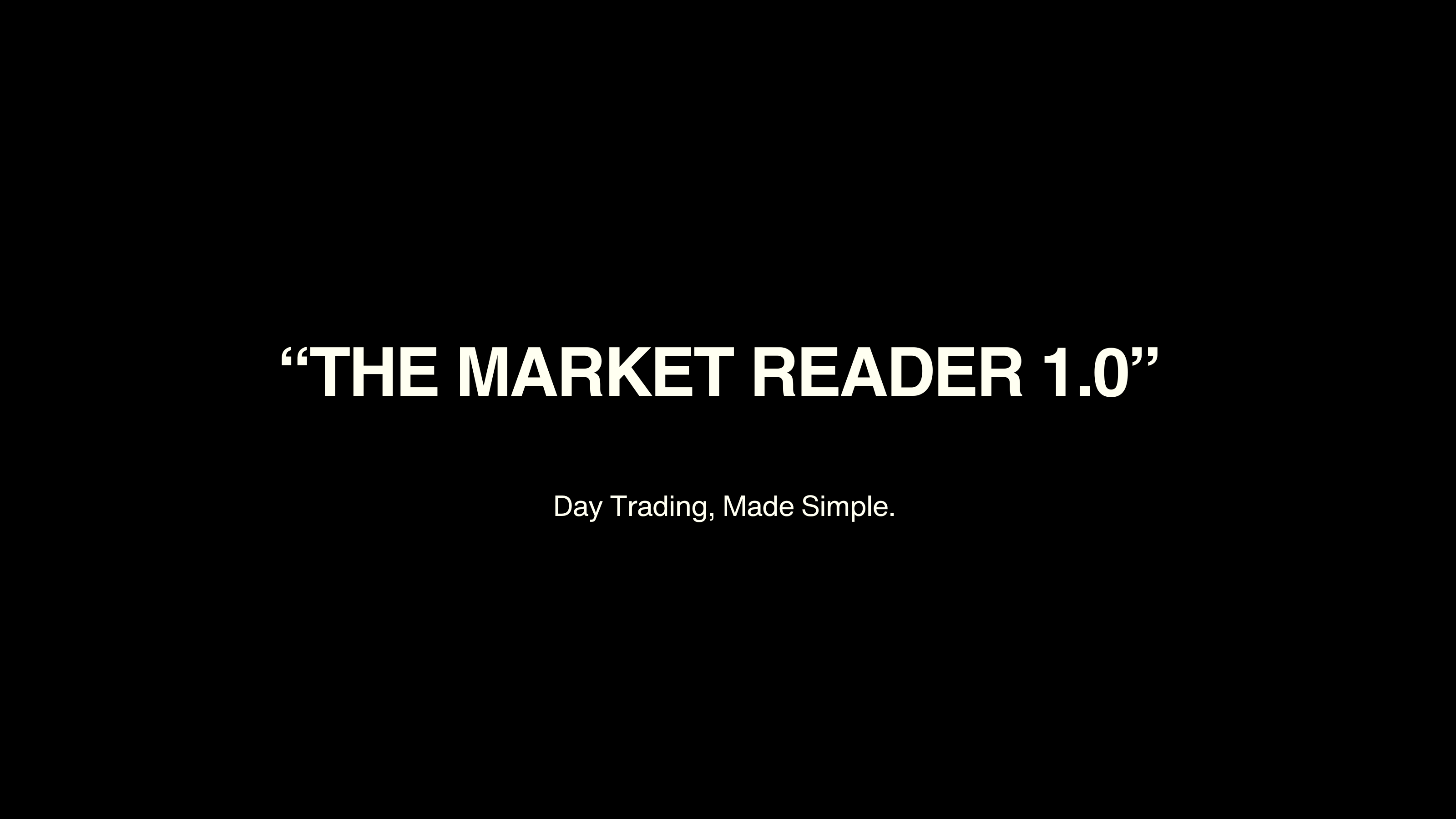 The Market Reader 1.0 