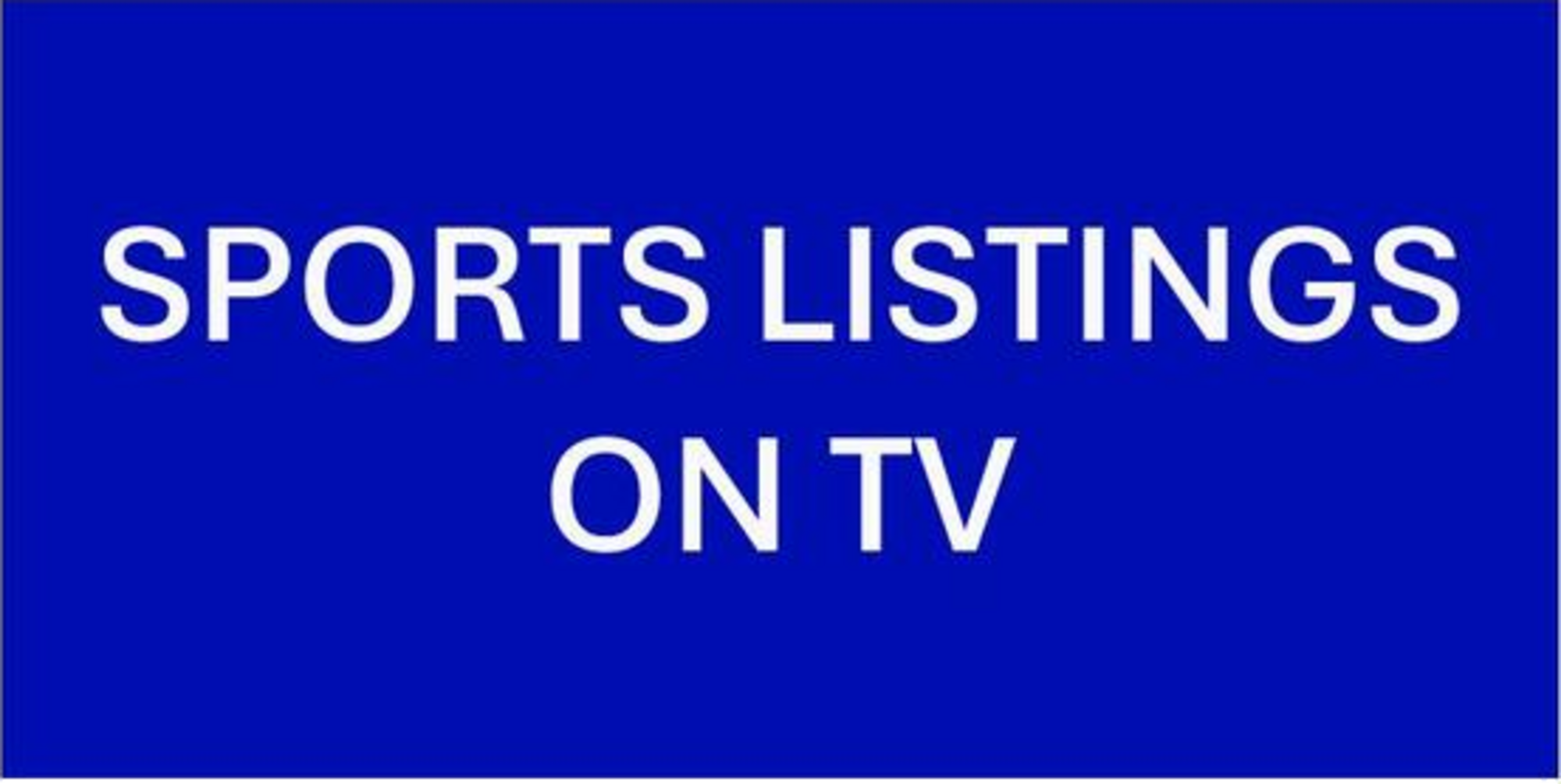 Sports Listings Football