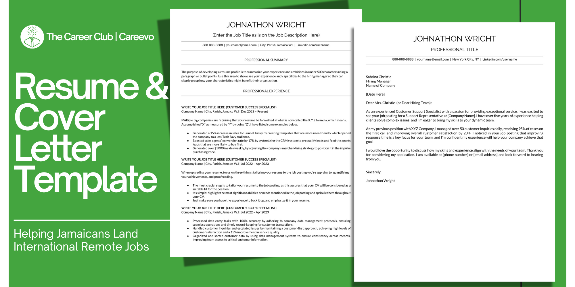 Resume & Cover Letter Template