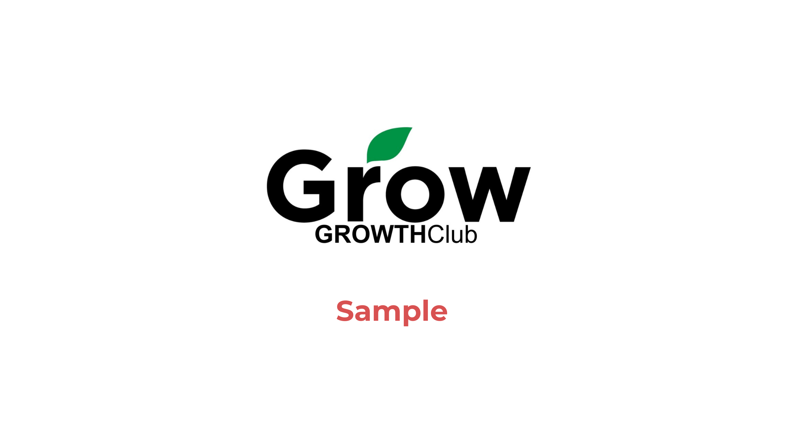 GrowGrowthClubSample