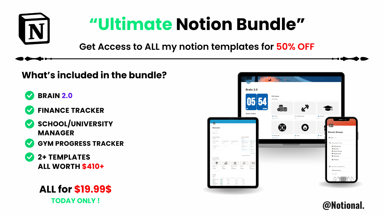 The Ultimate Notion Bundle