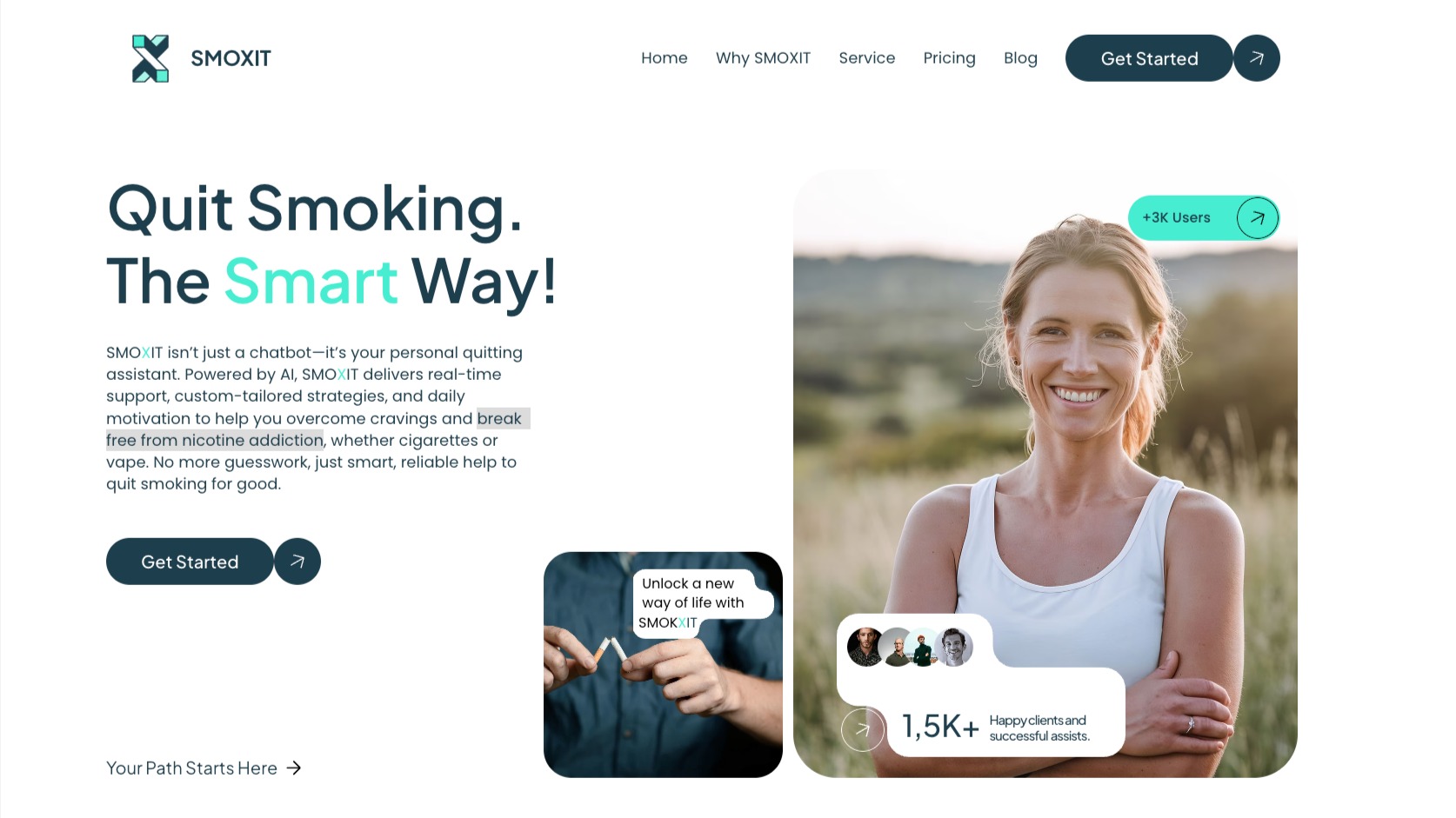 Quit smoking with AI help