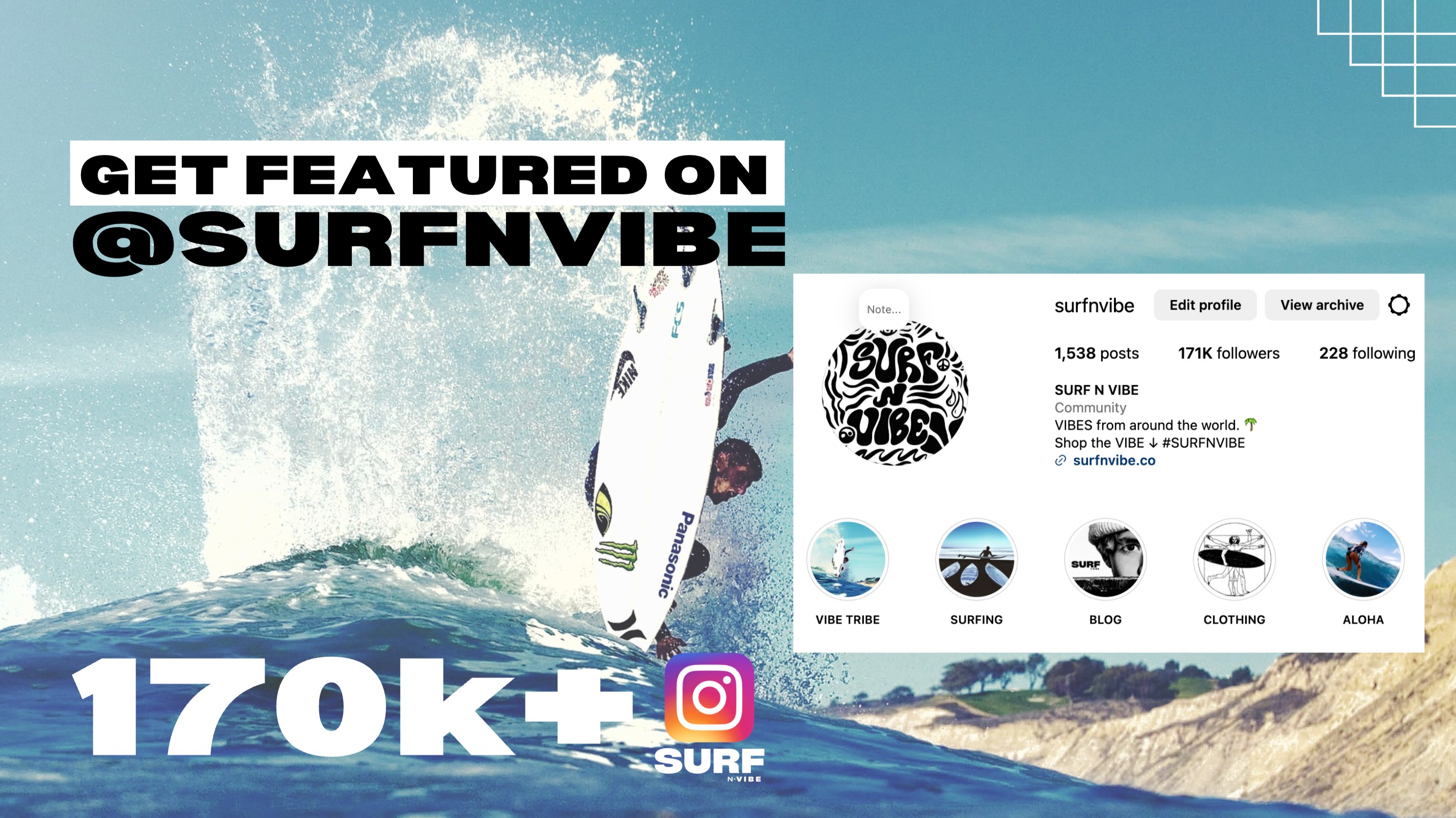 SURF N VIBE Feature (220k+)