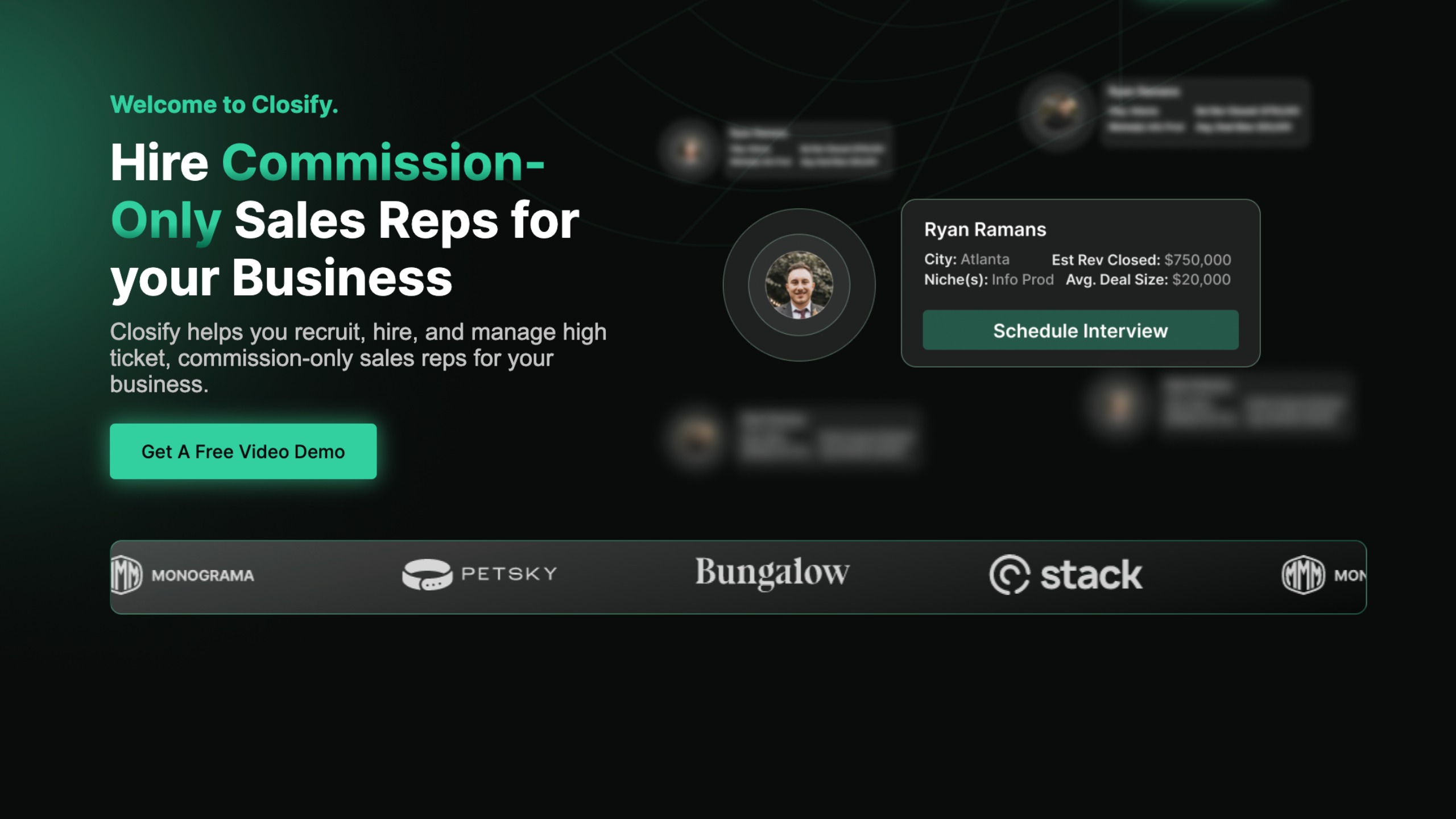 Closify Sales Job Board