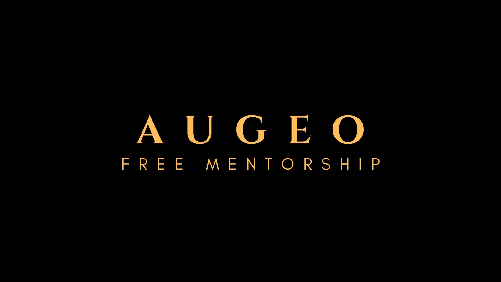 AUGEO Free Mentorship