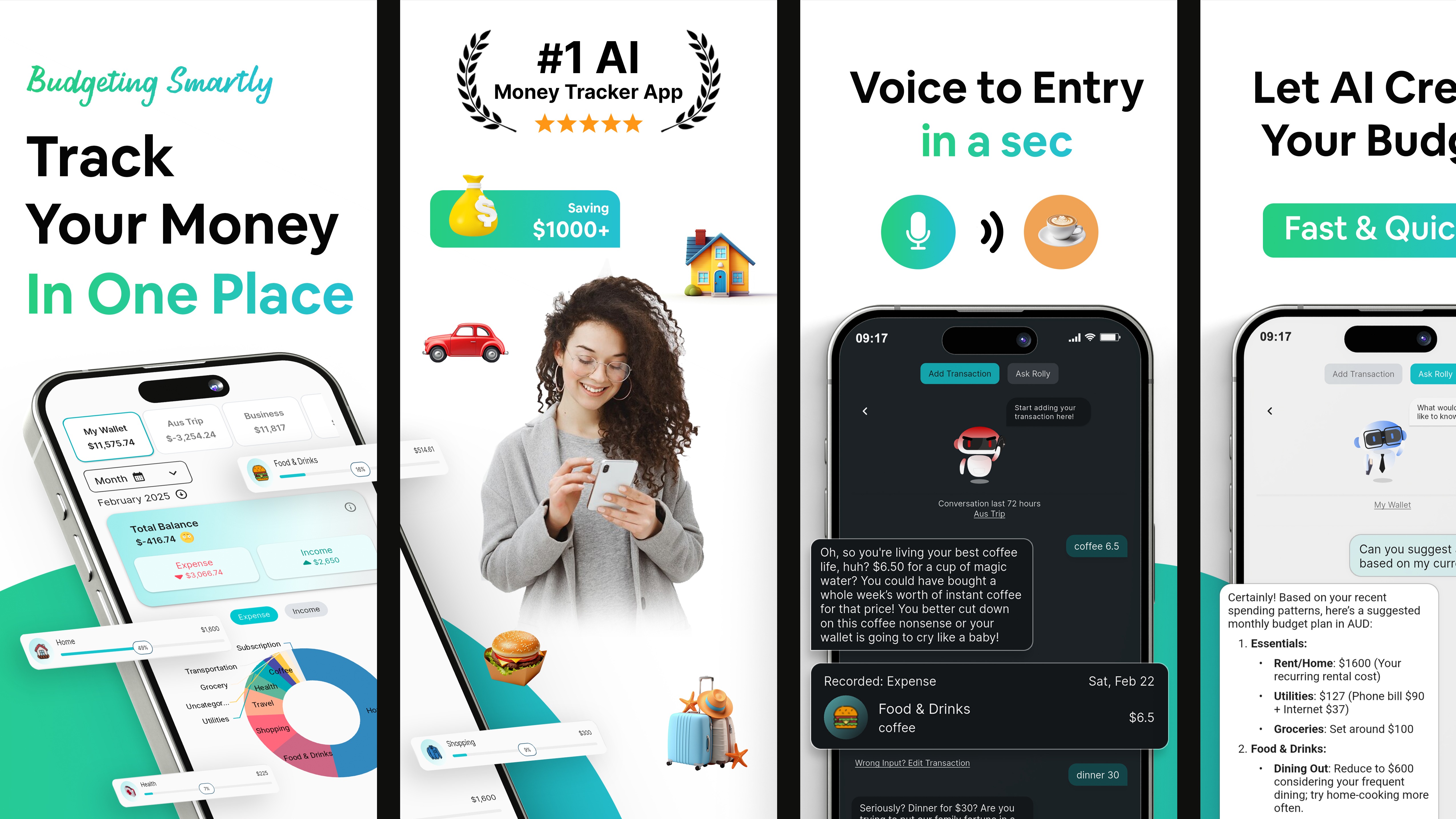 Rolly: AI Money Tracker UGC
