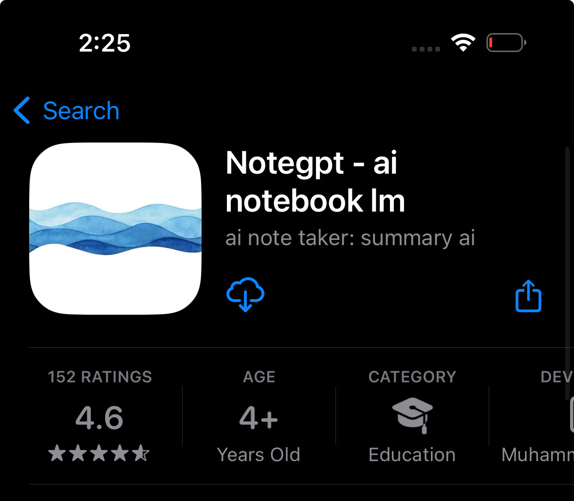 Notegpt iOS App - Ai note