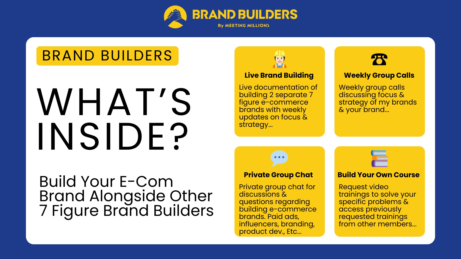 BRAND BUILDERS COMMUNITY
