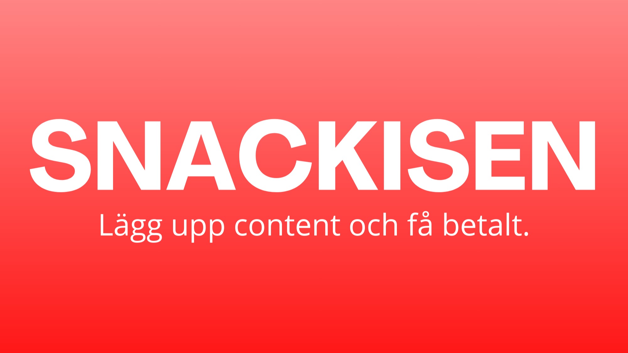 Snackisen