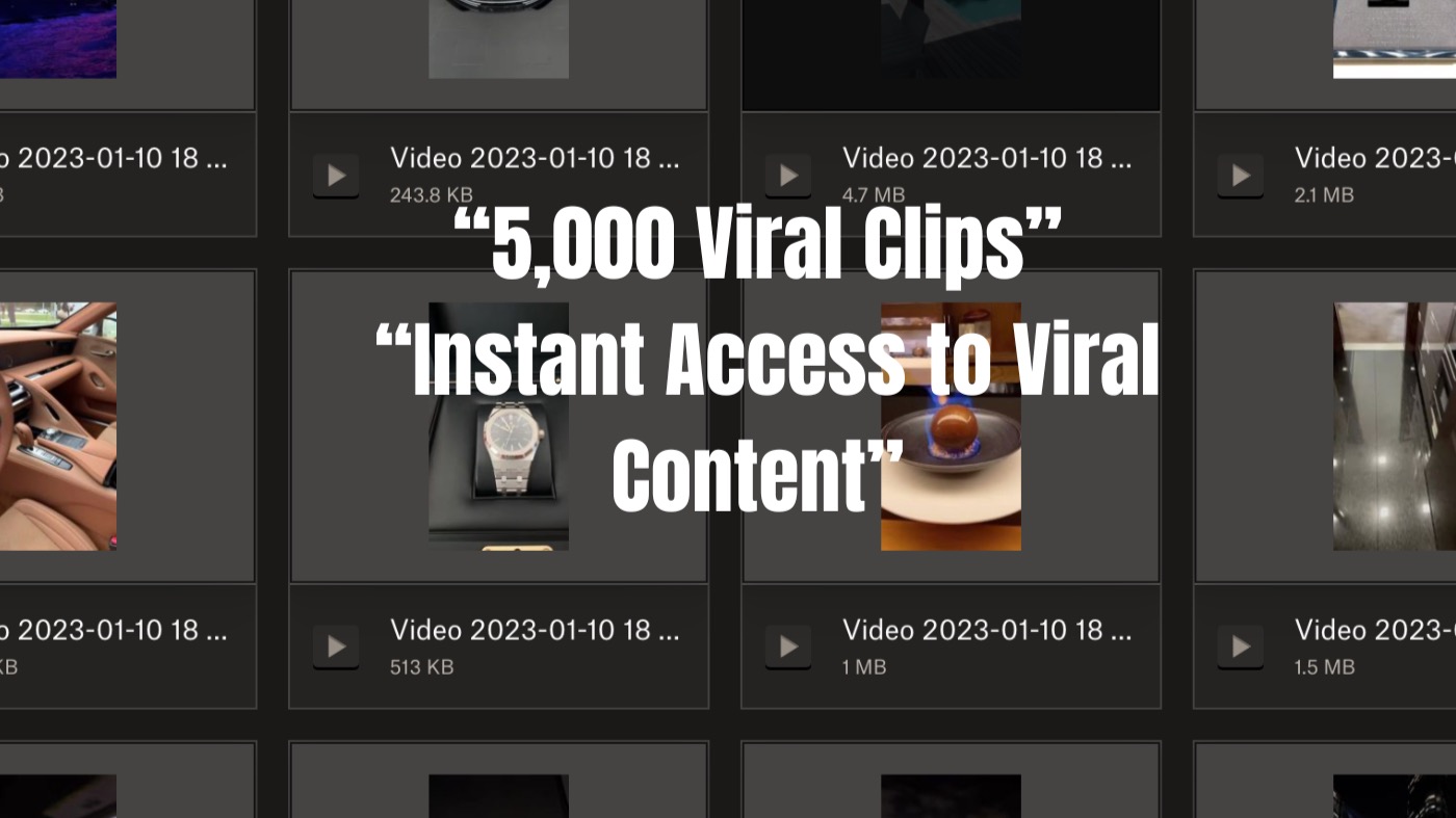 “5,000 Viral Clips Pack.