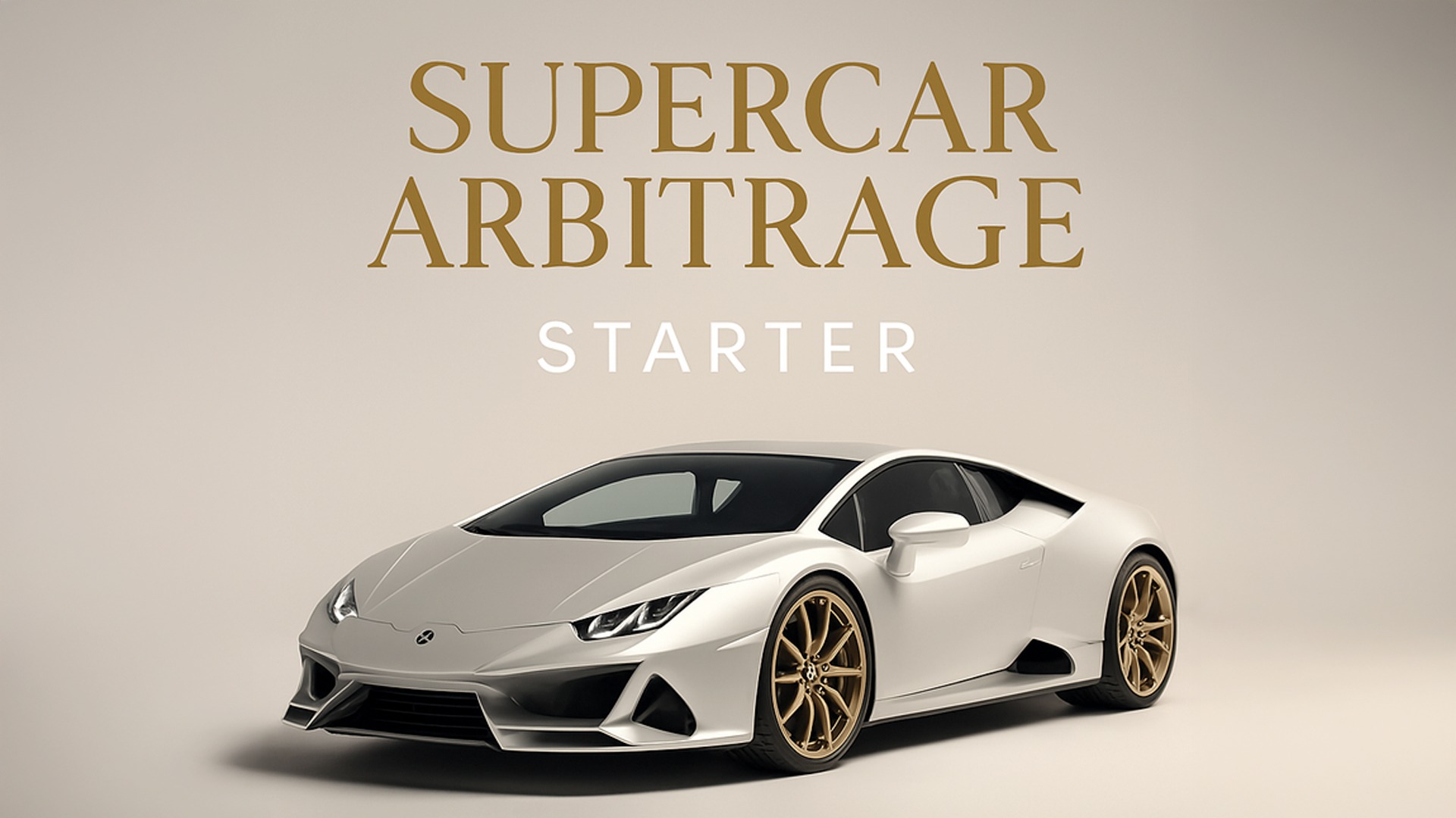 Supercar Arbitrage Starter