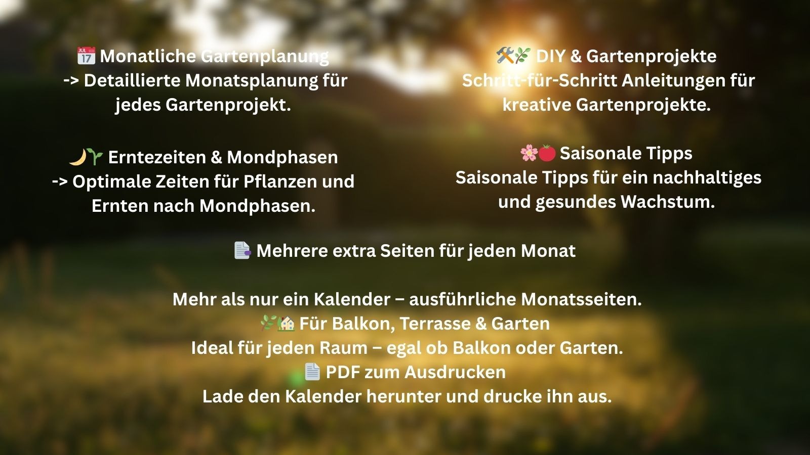 GartenSimple Kalender