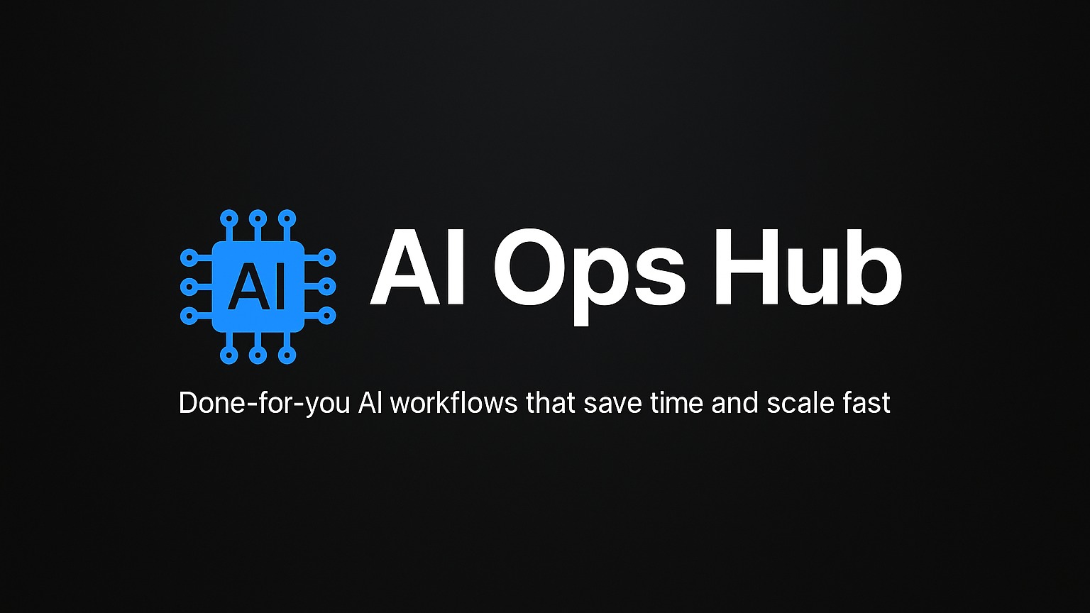 AI Ops Hub