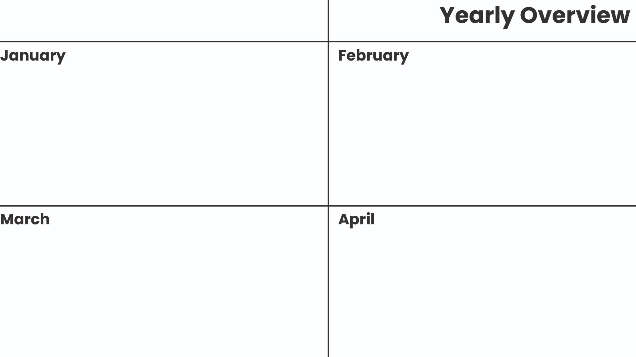 Year-in-a-Glance Journal