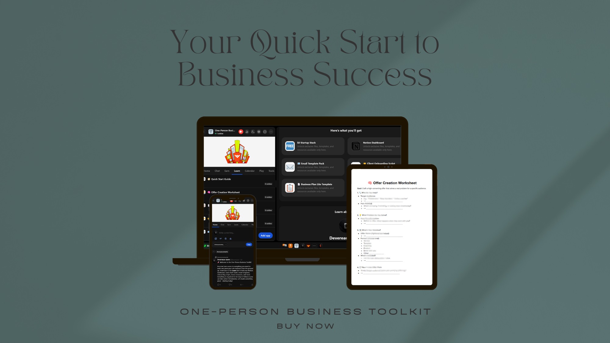 One-Person Business Toolkit