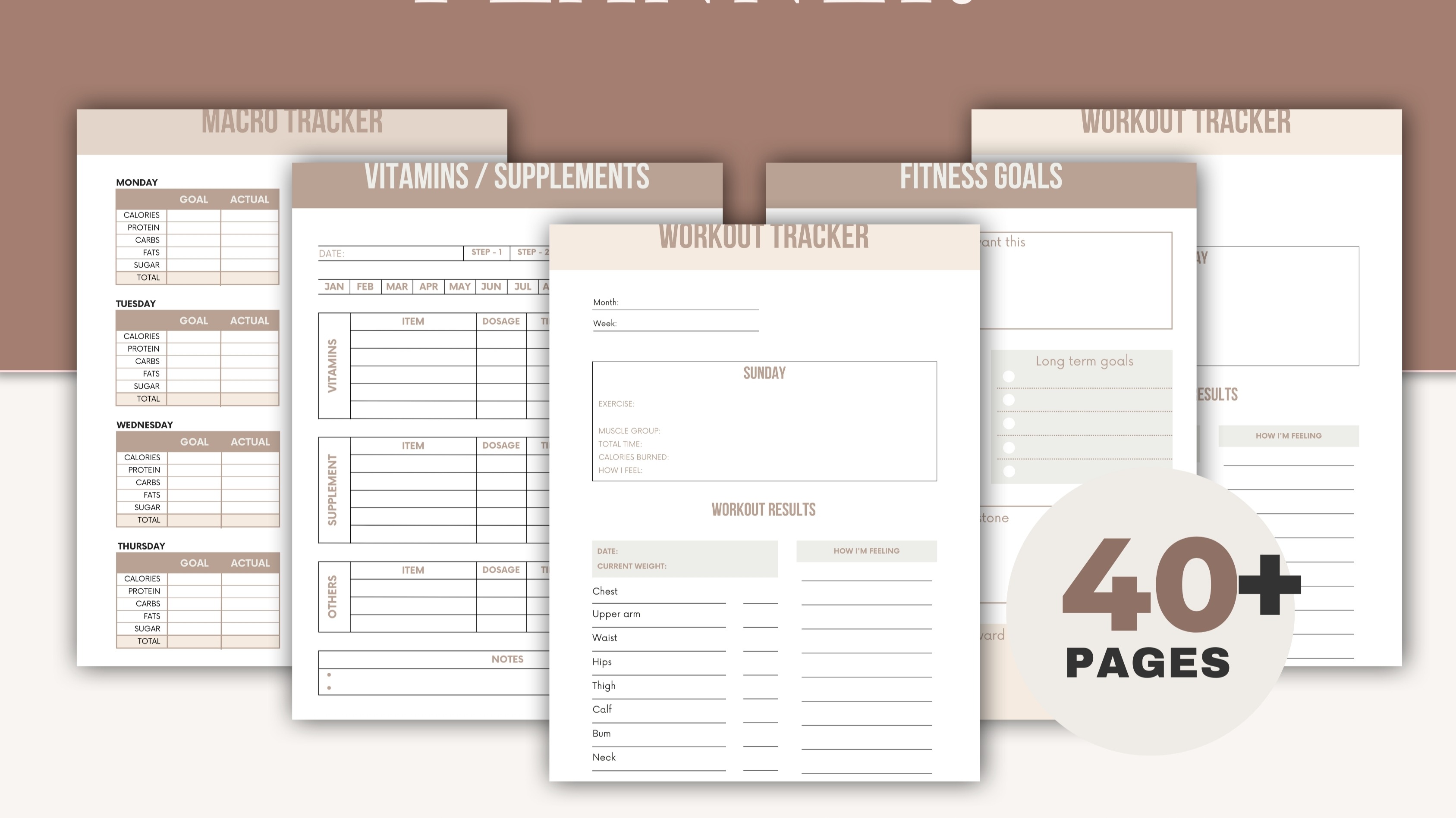 Weight loss planner 