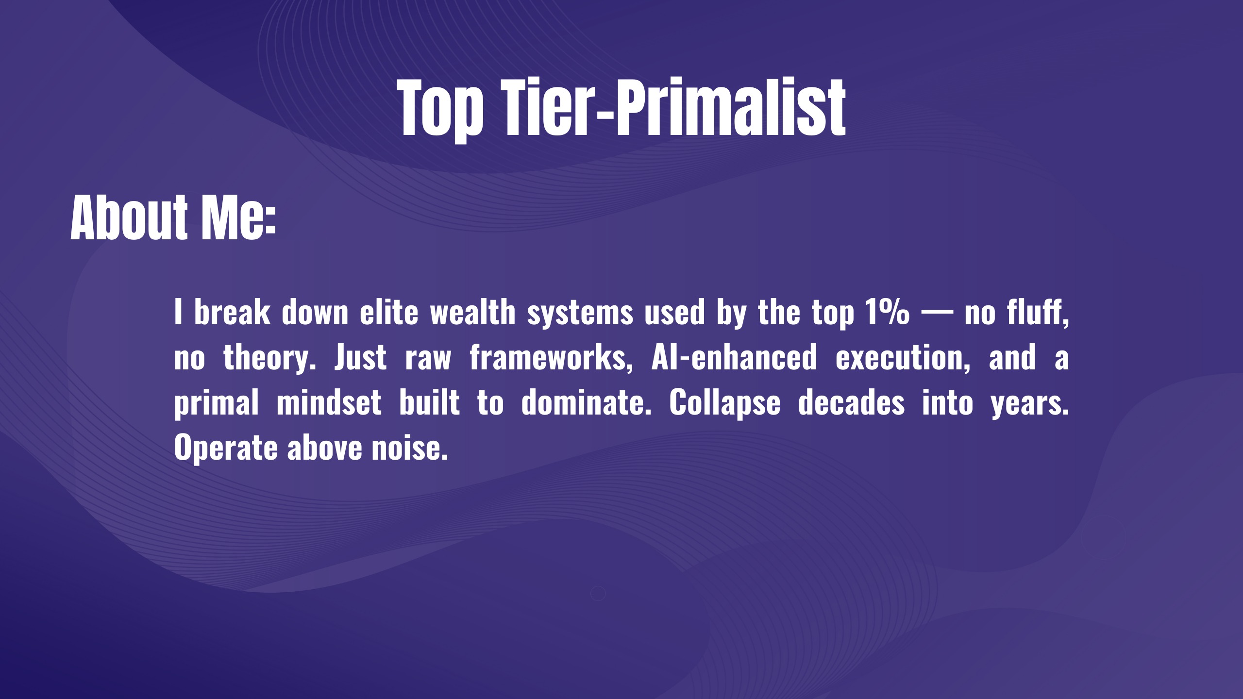 Top Tier-Pimalist