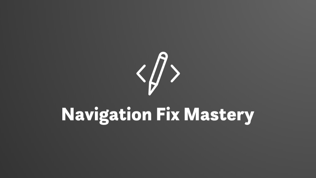 Clear Website Navigation