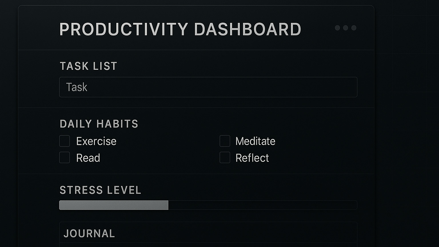 Resilience Reset 